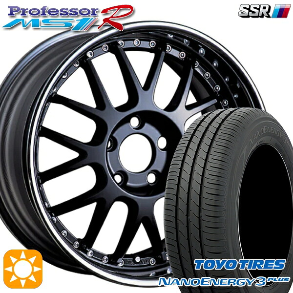 【取付対象】195/45R16 80W トーヨー ナノエナジー3プラス SSR プロフェッサー MS1R フラットブラック 16インチ 6.0J 4H100 サマータイヤホイールセット