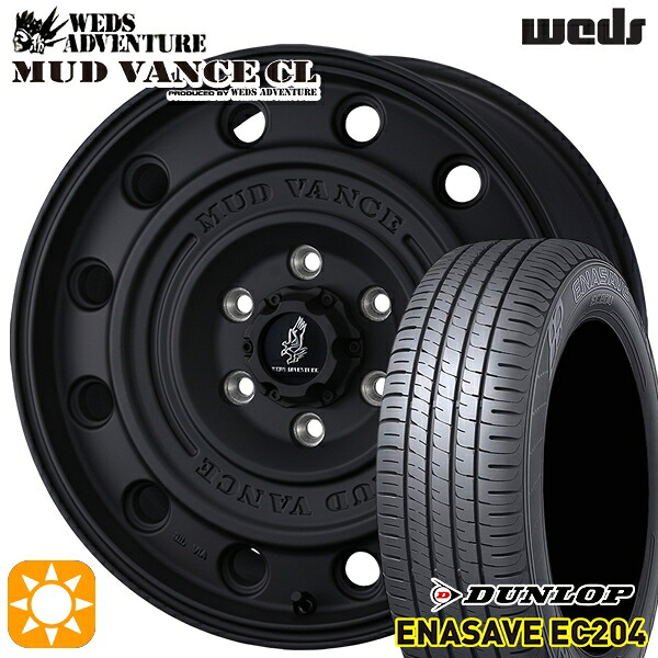 【取付対象】ヤリスクロス 215/60R16 95H ダンロップ エナセーブ EC204 ウェッズ マッドヴァンスCL FB 16インチ 7.0J 5H114.3 +35 サマータイヤホイールセット ｜格安タイヤホイールジャストパーツ