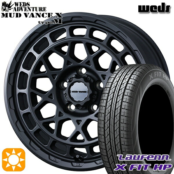 【取付対象】C-HR カローラクロス 215/60R17 96H ラウフェン X FIT HP LA41 Weds マッドヴァンス X タイプM フルマットブラック 17インチ 7.0J 5H114.3 サマータイヤホイールセット