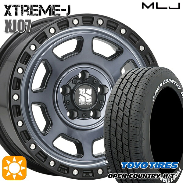 【取付対象】215/70R16 100H トーヨー オープンカントリー H/T2 WL MLJ エクストリームJ XJ07 グロスブラック マシンインディゴ 16インチ 7.0J 5H114.3 サマータイヤホイールセット