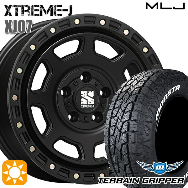 【取付対象】225/60R18 モンスタ テレーングリッパー MLJ エクストリームJ XJ07 SB 18インチ 8.0J 5H114.3+40 サマータイヤホイールセット