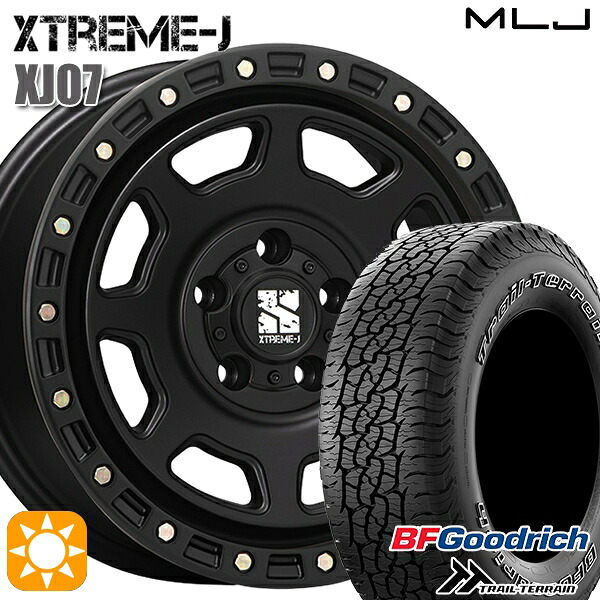 【取付対象】245/65R17 111T ORWL BFグッドリッチ トレールテレーン MLJ エクストリームJ XJ07 サテンブラック 17インチ 8.0J 5H114.3 サマータイヤホイールセット
