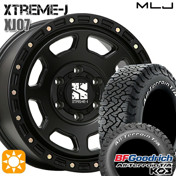 【取付対象】ランクル300 285/60R18 118/115S RWL BFグッドリッチ オールテレーン T/A KO3 MLJ エクストリームJ XJ07 SB 18インチ 8.0J 6H139.7+50 サマータイヤホイールセット
