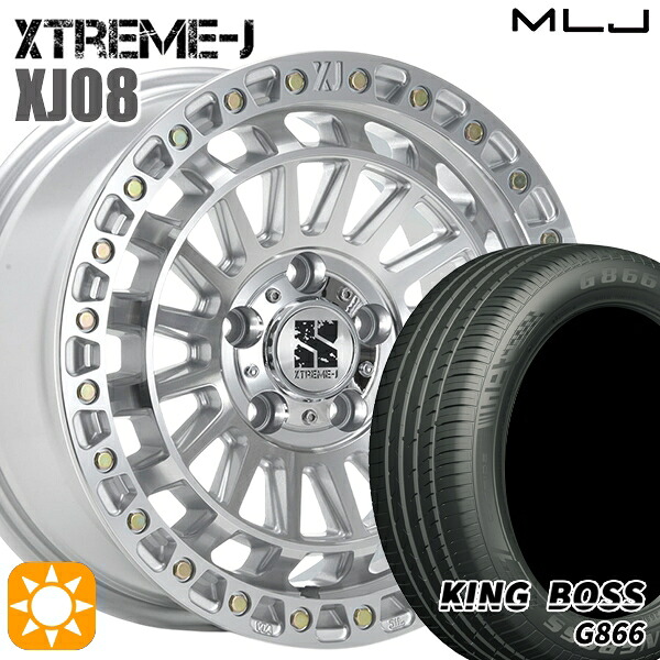 【取付対象】20/30系アルファードヴェルファイア 235/50R18 101W XL キングボス G866 MLJ エクストリームJ XJ08 グロスマシンド 18インチ 8.0J 5H114.3+40 サマータイヤホイールセット |格安タイヤホイールジャストパーツ