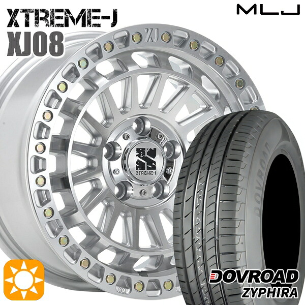【取付対象】エルグランド クロスロード 215/65R16 98H DOVROAD ザイファイラ MLJ エクストリームJ XJ08 グロスマシンド 16インチ 7.0J 5H114.3 サマータイヤホイールセット ｜格安タイヤホイールジャストパーツ