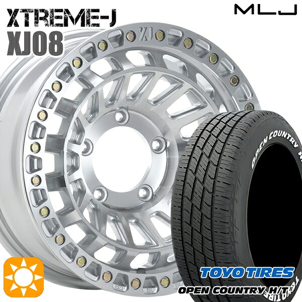【取付対象】ジムニーシエラ ノマド 215/70R16 100H トーヨー オープンカントリー H/T2 WL MLJ エクストリームJ XJ08 グロスマシンド 16インチ 6.0J 5H139.7 サマータイヤホイールセット ｜格安タイヤホイールジャストパーツ