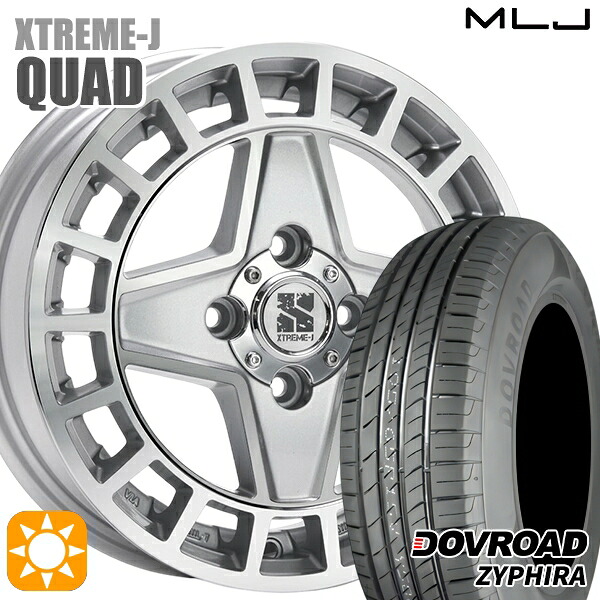 【取付対象】155/65R14 75T DOVROAD ザイファイラ MLJ エクストリームJ QUAD GM 14インチ 4.5J 4H100+45 サマータイヤホイールセット