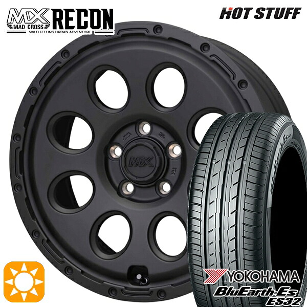 【取付対象】エクストレイルT31/T32 225/60R17 99H ヨコハマ ブルーアース ES32 ホットスタッフ マッドクロス リーコン MBK 17インチ 7.5J 5H114.3 +38 サマータイヤホイールセット |格安タイヤホイールジャストパーツ