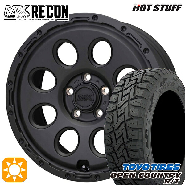 【取付対象】エクストレイルT31/T32 225/60R17 99Q トーヨー オープンカントリー R/T ホットスタッフ マッドクロス リーコン MBK 17インチ 7.5J 5H114.3 +38 サマータイヤホイールセット ｜格安タイヤホイールジャストパーツ