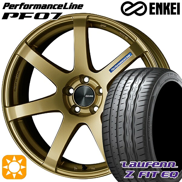 【取付対象】245/40R19 98Y XL ラウフェン Z FIT EQ LK03 ENKEI エンケイ パフォーマンスライン PF07 ゴールド 19インチ 8.0J 5H114.3 サマータイヤホイールセット |格安タイヤホイールジャストパーツ