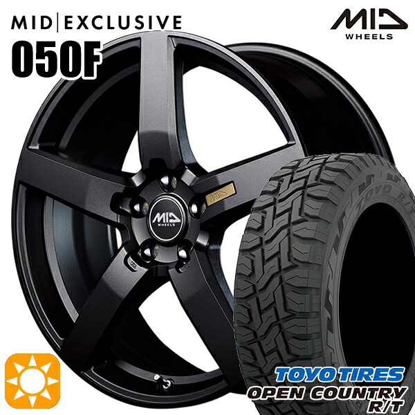 【取付対象】エクストレイル 225/60R17 99Q トーヨー オープンカントリー R/T MID RMP 050F セミグロスガンメタ 17インチ 7.0J 5H114.3 サマータイヤホイールセット