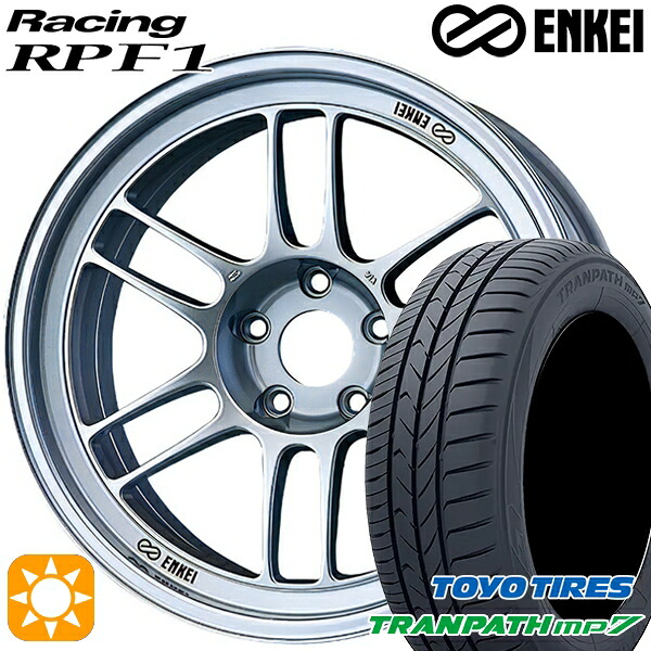 【取付対象】215/60R17 96H トーヨー トランパス mp7 ENKEI エンケイレーシング RPF1 シルバー 17インチ 7.0J 5H114.3 サマータイヤホイールセット |格安タイヤホイールジャストパーツ