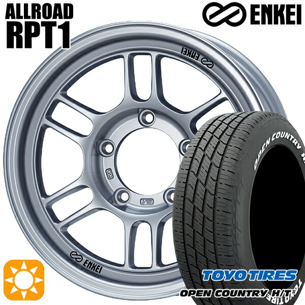 【取付対象】215/70R16 100H トーヨー オープンカントリー H/T2 WL ENKEI エンケイ オールロード RPT1 スパークルシルバー 16インチ 6.0J 5H139.7 サマータイヤホイールセット 107,360円