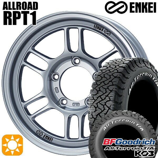 【取付対象】215/70R16 100/97S RWL BFグッドリッチ オールテレーン T/A KO3 ENKEI エンケイ オールロード RPT1 スパークルシルバー 16インチ 5.5J 5H139.7 サマータイヤホイールセット ｜格安タイヤホイールジャストパーツ
