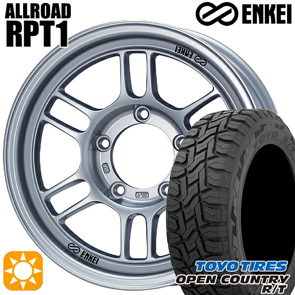 【取付対象】215/70R16 100Q トーヨー オープンカントリー R/T ENKEI エンケイ オールロード RPT1 スパークルシルバー 16インチ 6.0J 5H139.7 サマータイヤホイールセット |格安タイヤホイールジャストパーツ