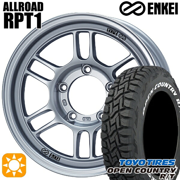 【取付対象】235/70R16 106Q トーヨー オープンカントリー R/T ホワイトレター ENKEI エンケイ オールロード RPT1 スパークルシルバー 16インチ 6.0J 5H139.7 サマータイヤホイールセット |格安タイヤホイールジャストパーツ