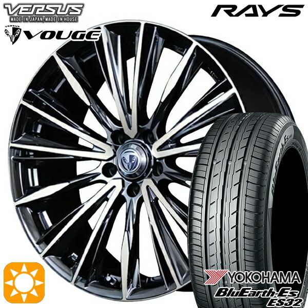 【取付対象】225/35R19 84W ヨコハマ ブルーアース ES32 RAYS ベルサス ストラテージア ヴォウジェ DR 19インチ 8.0J 5H114.3 サマータイヤホイールセット ｜格安タイヤホイールジャストパーツ