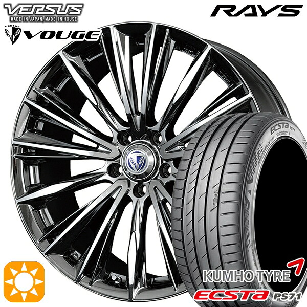 【取付対象】215/40R18 89W XL クムホ エクスタ PS71 RAYS ベルサス ストラテージア ヴォウジェ RB 18インチ 7.0J 5H114.3 サマータイヤホイールセット