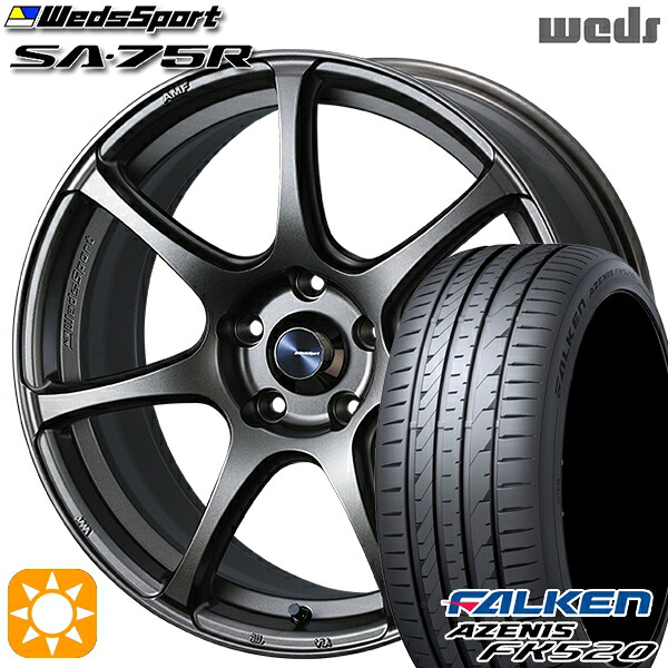 【取付対象】レクサスNX 235/55R18 104Y XL ファルケン アゼニス FK520 Weds ウェッズスポーツ SA75R EJ-ブロンズ 18インチ 7.5J 5H114.3 サマータイヤホイールセット ｜格安タイヤホイールジャストパーツ