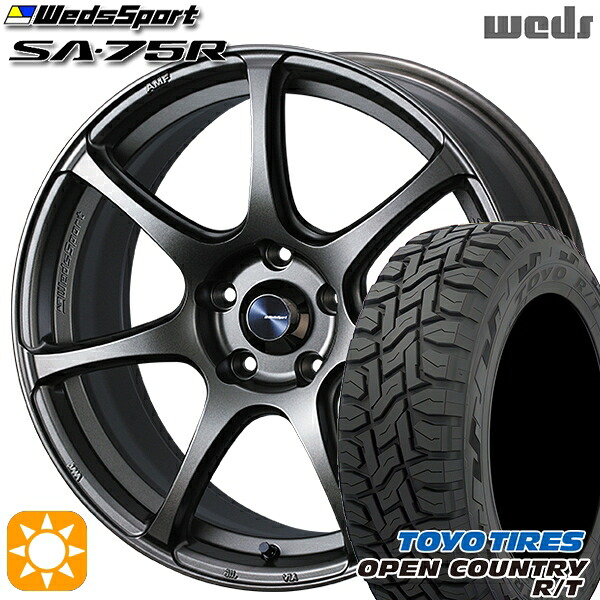 【取付対象】エクストレイル フォレスター 225/60R17 99Q トーヨー オープンカントリー R/T Weds ウェッズスポーツ SA75R EJ-BRONZE (イージェーブロンズ) 17インチ 7.0J 5H114.3 サマータイヤホイールセット