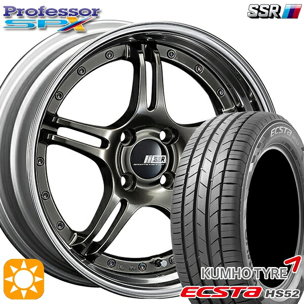 【取付対象】195/55R16 87V クムホ エクスタ HS52 SSR プロフェッサー SPX ハイメタルブロンズ 16インチ 6.0J 4H100 サマータイヤホイールセット ｜格安タイヤホイールジャストパーツ