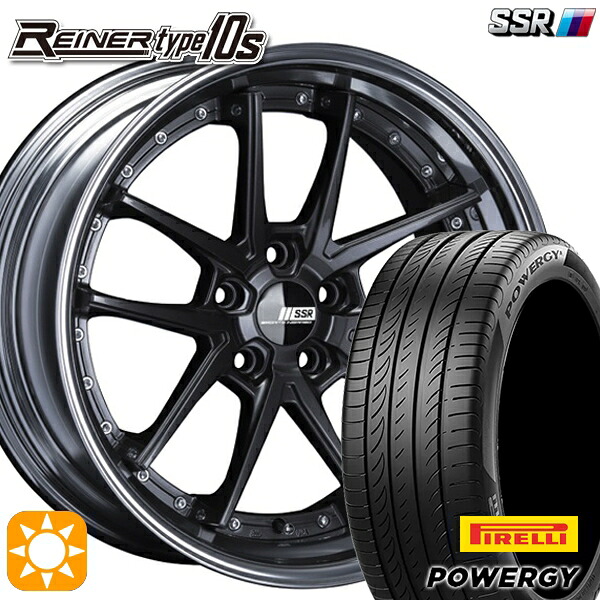【取付対象】245/45R19 102W XL ピレリ パワジー SSR ライナー タイプ 10R プリズムダークガンメタ 19インチ 7.5J 5H114.3 サマータイヤホイールセット