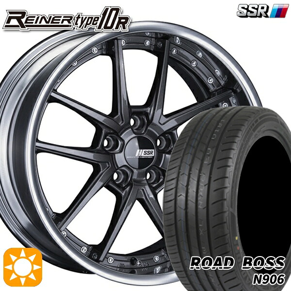 【取付対象】245/35R20 95W XL ロードボス N906 SSR ライナー タイプ 10S プリズムダークガンメタ 20インチ 8.5J 5H114.3 サマータイヤホイールセット