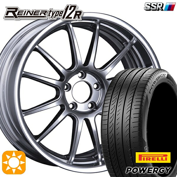 【取付対象】245/35R20 95W XL ピレリ パワジー SSR ライナー タイプ 12R チタンシルバー 20インチ 8.5J 5H114.3 サマータイヤホイールセット |格安タイヤホイールジャストパーツ
