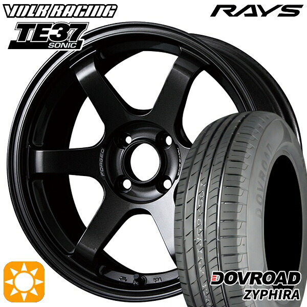 【取付対象】175/65R15 84H DOVROAD ザイファイラ RAYS ボルクレーシング TE37 ソニック MM 15インチ 6.0J 4H100 サマータイヤホイールセット ｜格安タイヤホイールジャストパーツ
