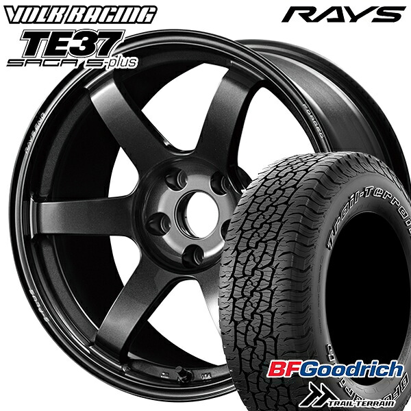 【取付対象】225/65R17 102T ORWL BFグッドリッチ トレールテレーン RAYS ボルクレーシング TE37 サーガ S-プラス MM 17インチ 7.5J 5H114.3 サマータイヤホイールセット