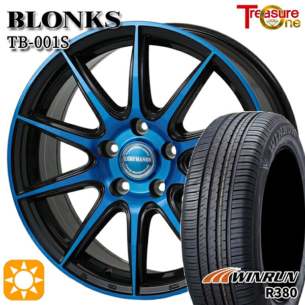 【取付対象】SH系フォレスター 215/60R17 96V ウィンラン R380 トレジャーワン ブロンクス TB001S ブルークリア 17インチ 7.0J 5H100 サマータイヤホイールセット