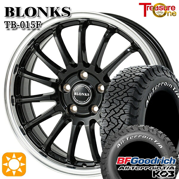 【取付対象】215/70R16 100/97S RWL BFグッドリッチ オールテレーン T/A KO3 トレジャーワン ブロンクス TB015F BK/RP 16インチ 6.5J 5H114.3 サマータイヤホイールセット |格安タイヤホイールジャストパーツ