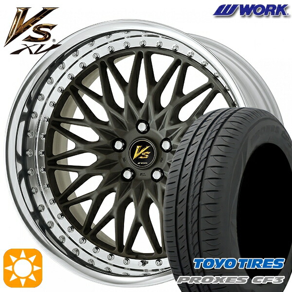【取付対象】アクセラ アテンザ 215/45R18 93W XL トーヨー プロクセス CF3 WORK ワーク VS XV マットダークガンメタ 18インチ 7.0J 5H114.3 サマータイヤホイールセット