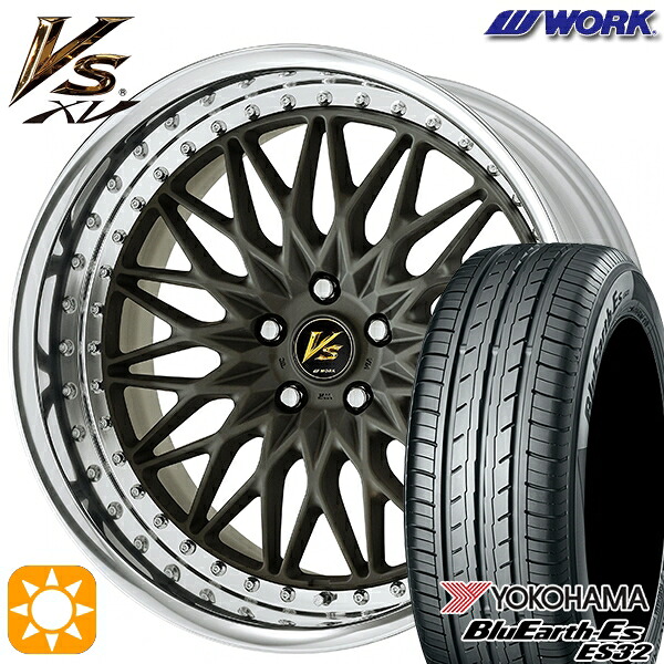 【取付対象】215/45R18 93W ヨコハマ ブルーアース ES32 WORK ワーク VS XV マットダークガンメタ 18インチ 7.0J 5H114.3 サマータイヤホイールセット