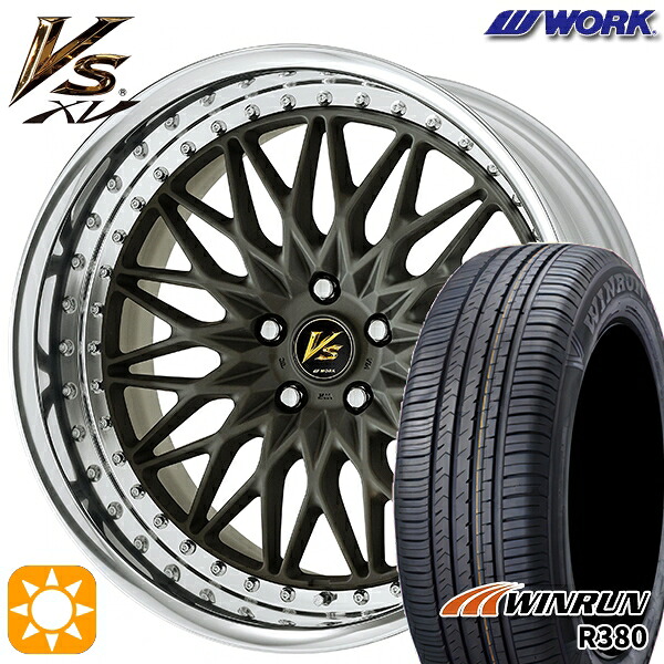 【取付対象】マツダ6 エクストレイル 225/60R18 104V XL ウィンラン R380 WORK ワーク VS XV マットダークガンメタ 18インチ 7.0J 5H114.3 サマータイヤホイールセット |格安タイヤホイールジャストパーツ
