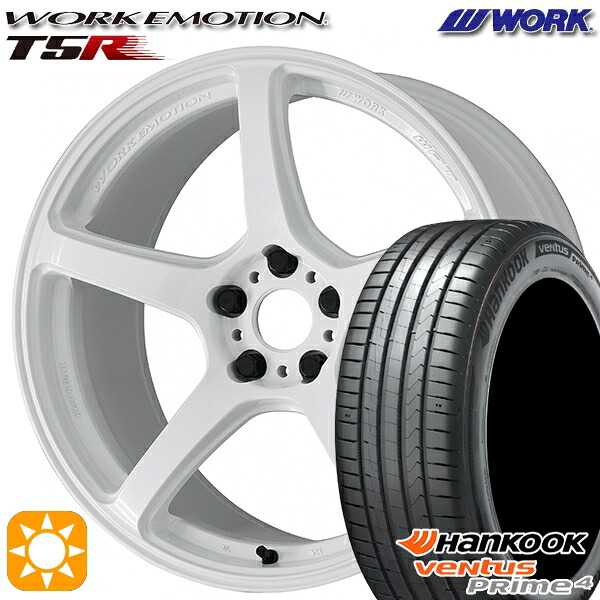 【取付対象】225/60R17 99V ハンコック veNtus PRime4 K135A WORK エモーション T5R アイスホワイト 17インチ 7.0J 5H114.3 サマータイヤホイールセット |格安タイヤホイールジャストパーツ