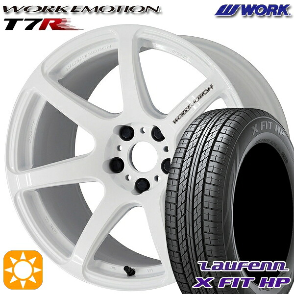 【取付対象】225/65R17 102H ラウフェン X FIT HP LA41 WORK エモーション T7R ホワイト 17インチ 7.0J 5H114.3 サマータイヤホイールセット |格安タイヤホイールジャストパーツ