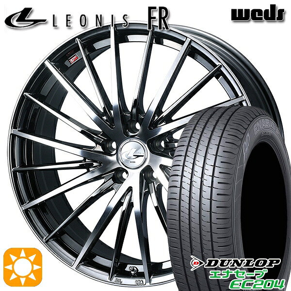 【取付対象】215/60R16 95H ダンロップ エナセーブ EC204 Weds レオニス FR BMCMC (ブラックメタルコート ミラーカット) 16インチ 6.5J 5H114.3 サマータイヤホイールセット ｜格安タイヤホイールジャストパーツ 84,150円