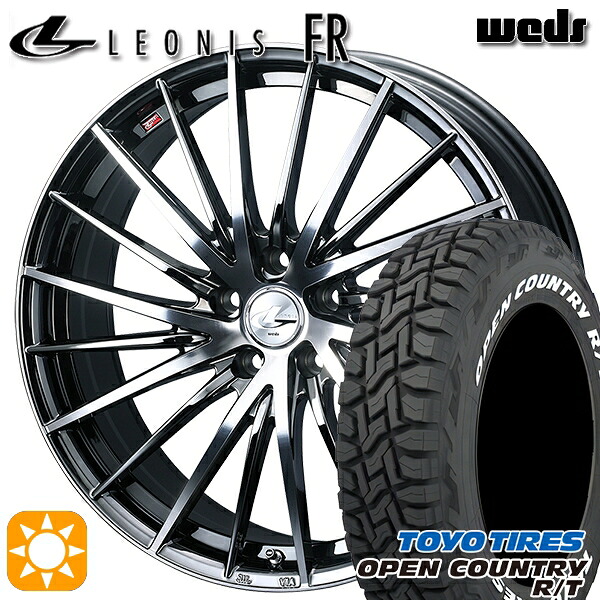 【取付対象】235/70R16 106Q トーヨー オープンカントリー R/T ホワイトレター Weds レオニス FR BMCMC (ブラックメタルコート ミラーカット) 16インチ 6.5J 5H114.3 サマータイヤホイールセット |格安タイヤホイールジャストパーツ