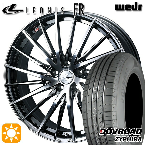 【取付対象】215/65R16 98H DOVROAD ザイファイラ Weds レオニス FR BMCMC (ブラックメタルコート ミラーカット) 16インチ 6.5J 5H114.3 サマータイヤホイールセット