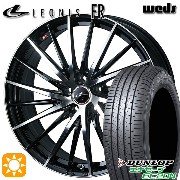 【取付対象】215/60R17 96V ダンロップ エナセーブ EC204 Weds レオニス FR PBMC (パールブラック ミラーカット) 17インチ 7.0J 5H100 サマータイヤホイールセット 90,860円