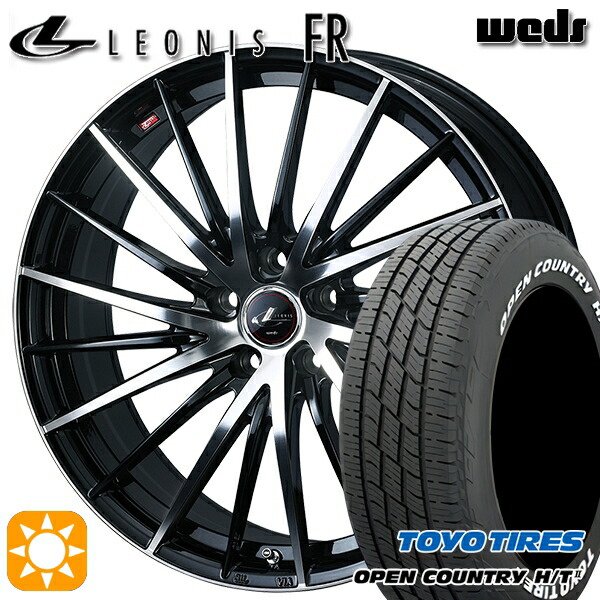 【取付対象】215/70R16 100H トーヨー オープンカントリー H/T2 WL Weds レオニス FR PBMC (パールブラック ミラーカット) 16インチ 6.5J 5H114.3 サマータイヤホイールセット