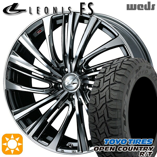 【取付対象】エクストレイル フォレスター 225/60R17 99Q トーヨー オープンカントリー R/T Weds レオニス FS BMCMC (ブラックメタルコート/ミラーカット) 17インチ 7.0J 5H114.3 サマータイヤホイールセット ｜格安タイヤホイールジャストパーツ