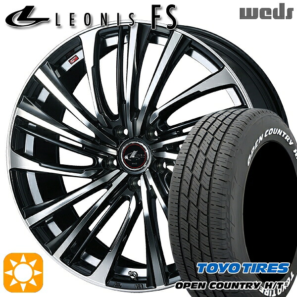 【取付対象】215/70R16 100H トーヨー オープンカントリー H/T2 WL Weds レオニス FS PBMC (パールブラック/ミラーカット) 16インチ 6.5J 5H114.3 サマータイヤホイールセット |格安タイヤホイールジャストパーツ