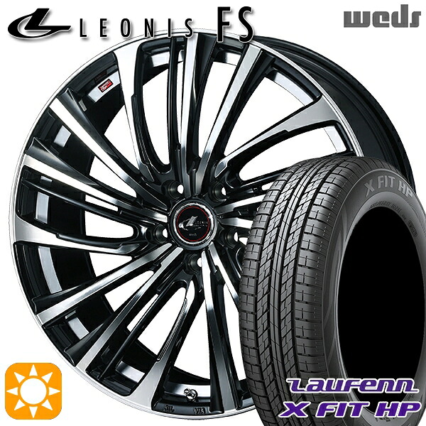 【取付対象】C-HR カローラクロス 215/60R17 96H ラウフェン X FIT HP LA41 Weds レオニス FS PBMC (パールブラック/ミラーカット) 17インチ 7.0J 5H114.3 サマータイヤホイールセット
