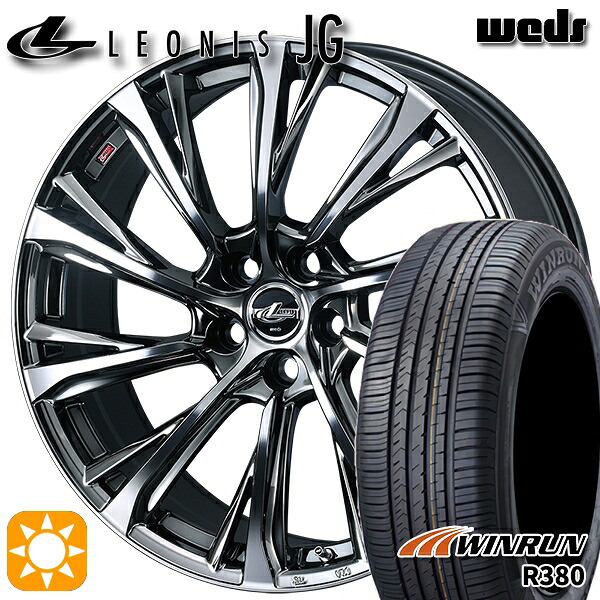 【取付対象】225/60R18 104V XL ウィンラン R380 Weds ウェッズ レオニス JG BMCMC 18インチ 7.0J 5H114.3 サマータイヤホイールセット