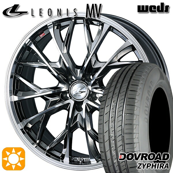 【取付対象】205/65R16 95H DOVROAD ザイファイラ Weds レオニス MV BMCMC (ブラックメタルコート ミラーカット) 16インチ 6.5J 5H114.3 サマータイヤホイールセット |格安タイヤホイールジャストパーツ