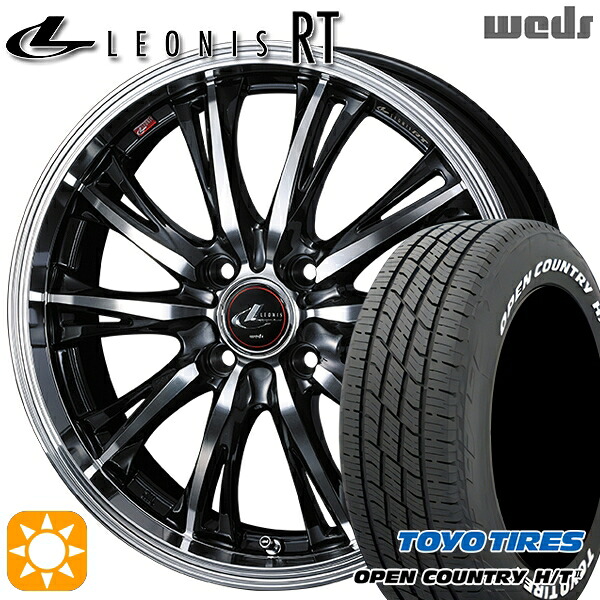 【取付対象】215/70R16 100H トーヨー オープンカントリー H/T2 WL Weds レオニス RT PBMC 16インチ 6.0J 4H100 サマータイヤホイールセット