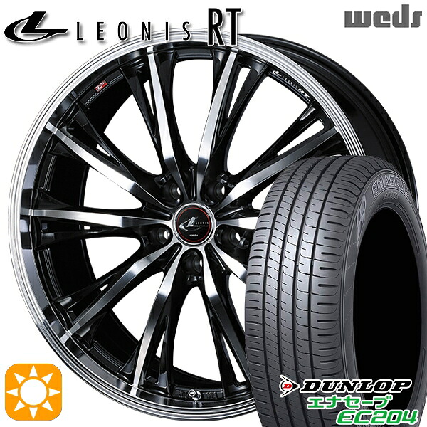 【取付対象】215/60R17 96V ダンロップ エナセーブ EC204 Weds レオニス RT PBMC 17インチ 7.0J 5H114.3 サマータイヤホイールセット
