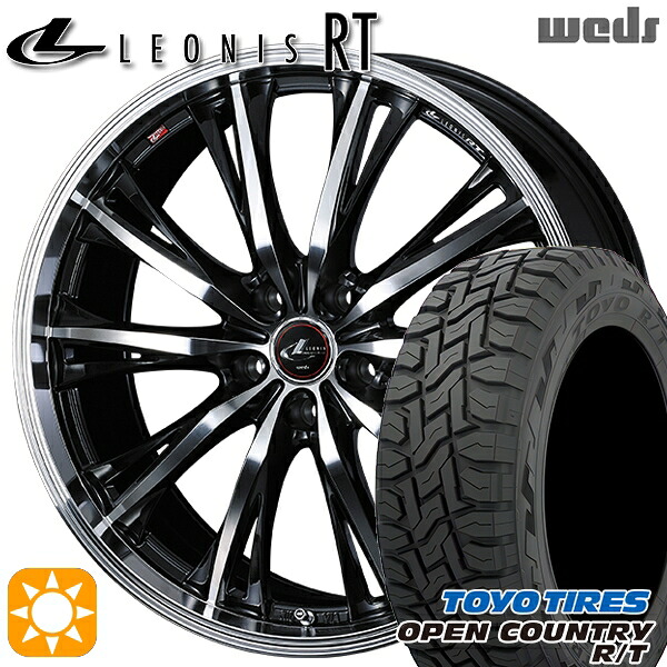 【取付対象】225/65R17 102Q トーヨー オープンカントリー R/T Weds レオニス RT PBMC 17インチ 7.0J 5H114.3 サマータイヤホイールセット ｜格安タイヤホイールジャストパーツ